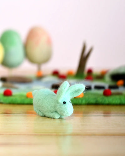 Felt Mint Green Rabbit Toy