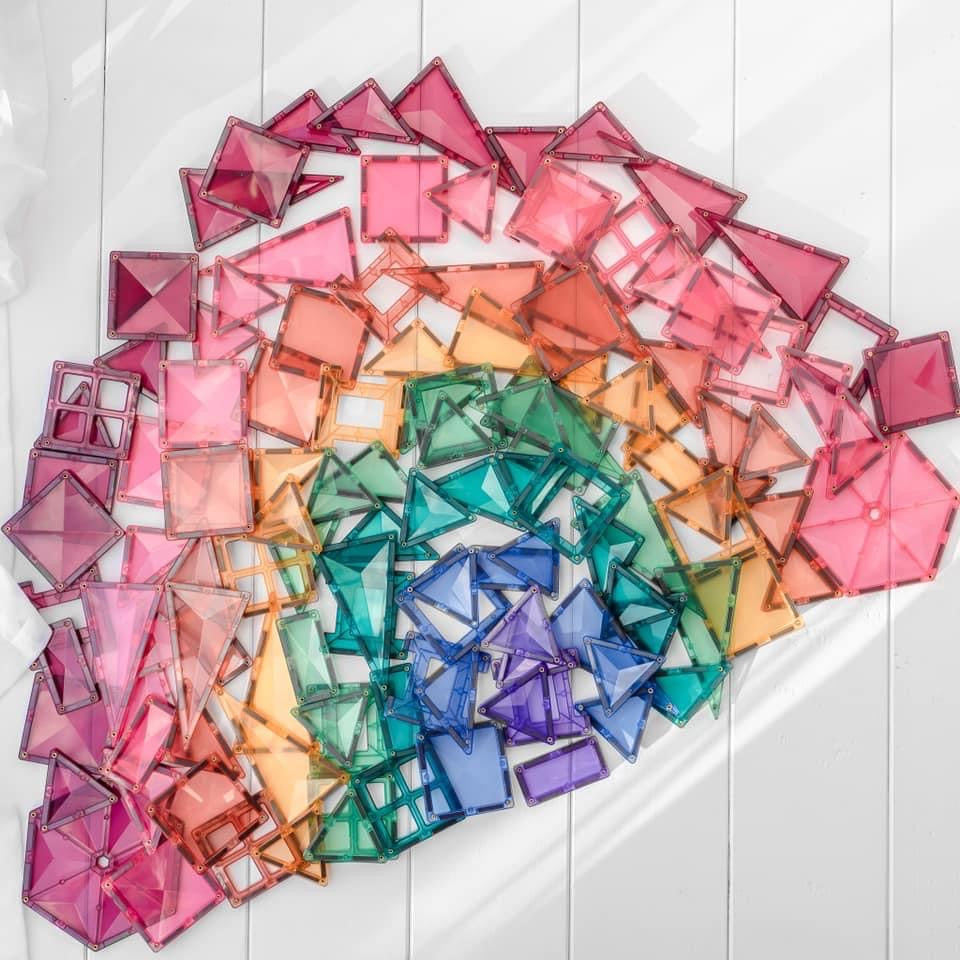 Connetix Pastel Magnetic Tiles Creative Pack - 120 Piece