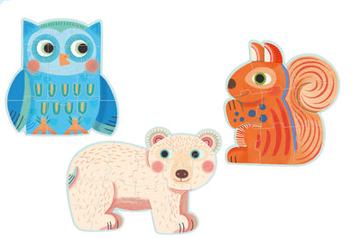 In The Forest 9,12,16pc Puzzle by Djeco - Friends of K