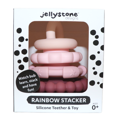 Rainbow Stacker and Teether Toy - Dusty by Jellystone - Friends of K