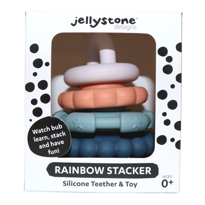 Rainbow Stacker and Teether Toy - Earth by Jellystone - Friends of K