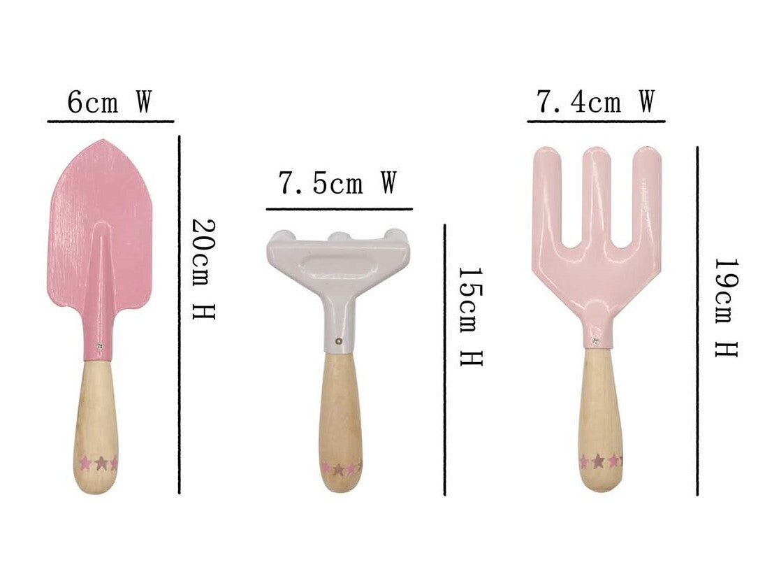 Calm & Breezy Kids Garden Tool Set (3 piece) (assorted colours) by Kaper Kidz - Friends of K
