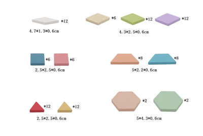Calm & Breezy Wooden Pattern Blocks by Kaper Kidz - Friends of K