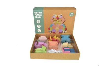 Calm & Breezy Wooden Pattern Blocks by Kaper Kidz - Friends of K