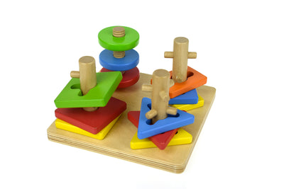 Geometric Rotate Shape Sorter by Kaper Kidz - Friends of K