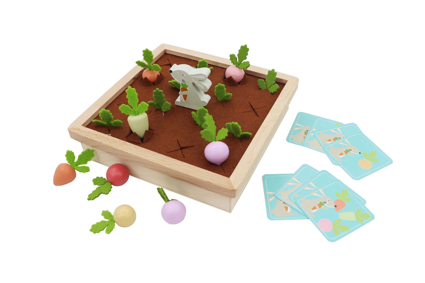 Wooden Radish Farm Memory Game by Kaper Kidz - Friends of K