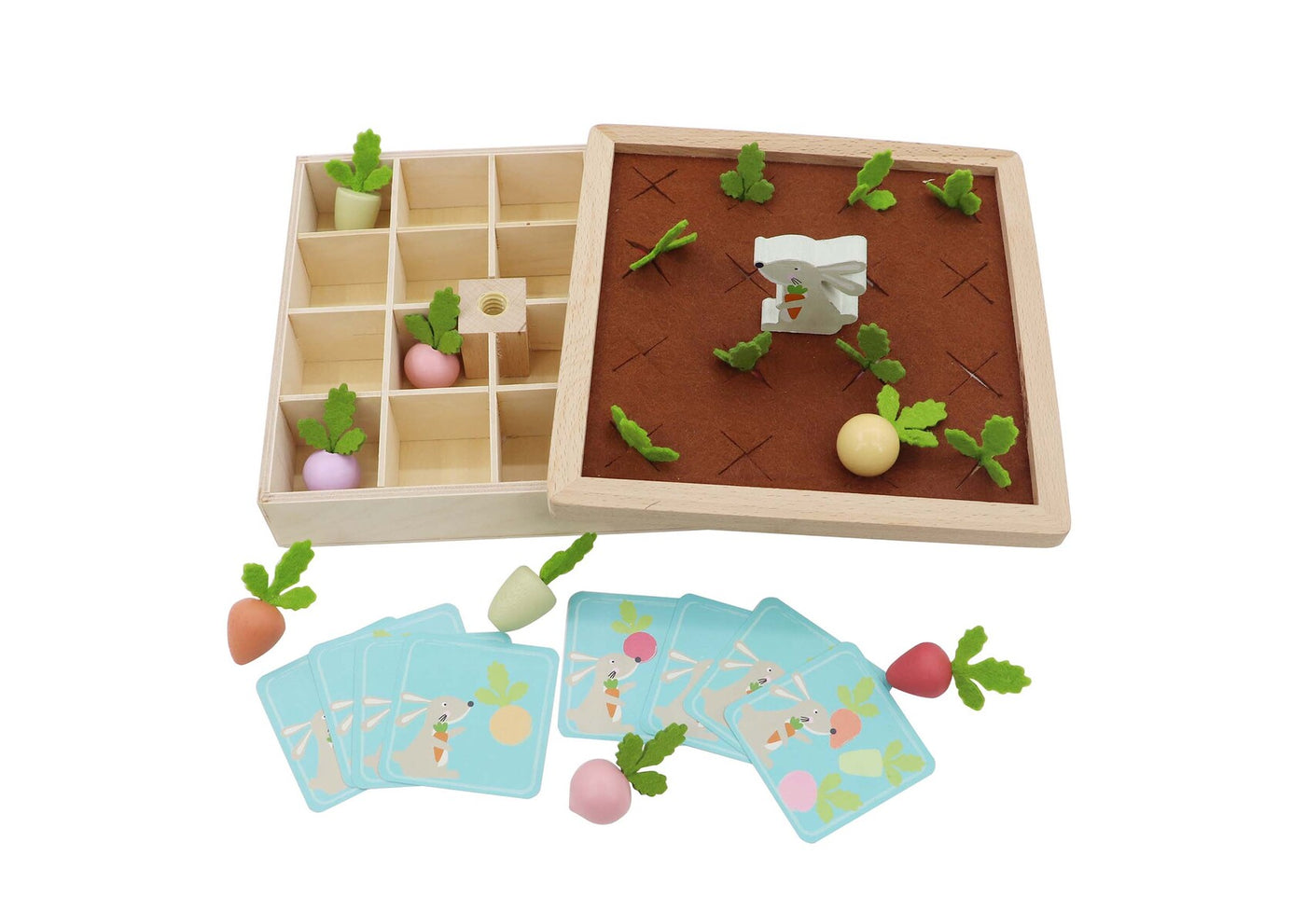 Wooden Radish Farm Memory Game by Kaper Kidz - Friends of K