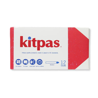 Medium Stick Crayons 12 Colours by Kitpas - Friends of K