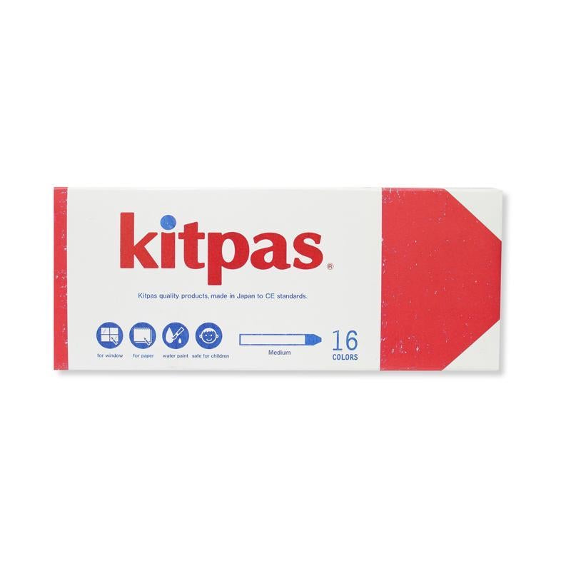 Medium Stick Crayons 16 Colours by Kitpas - Friends of K