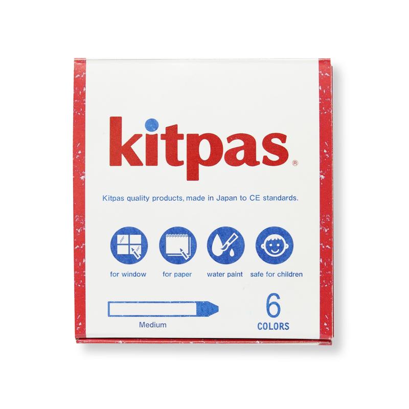 Medium Stick Crayons 6 Colours by Kitpas - Friends of K