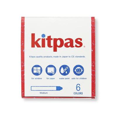 Medium Stick Crayons 6 Colours by Kitpas - Friends of K