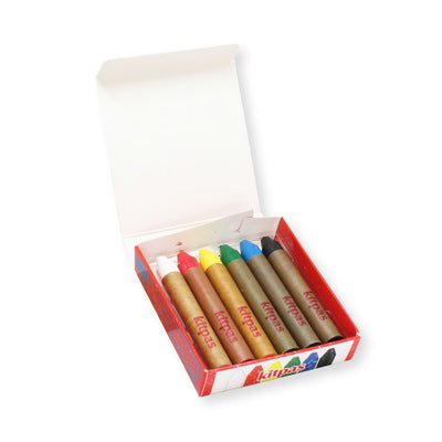 Medium Stick Crayons 6 Colours by Kitpas - Friends of K