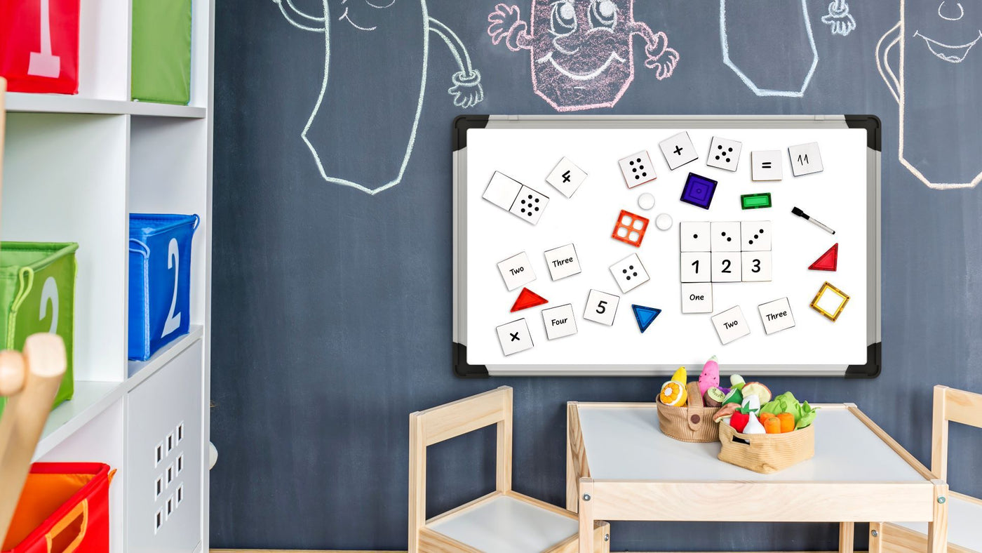 Learn & Grow - Magnetic Tile Topper - Numeracy Pack (40 Piece) by Learn & Grow - Friends of K