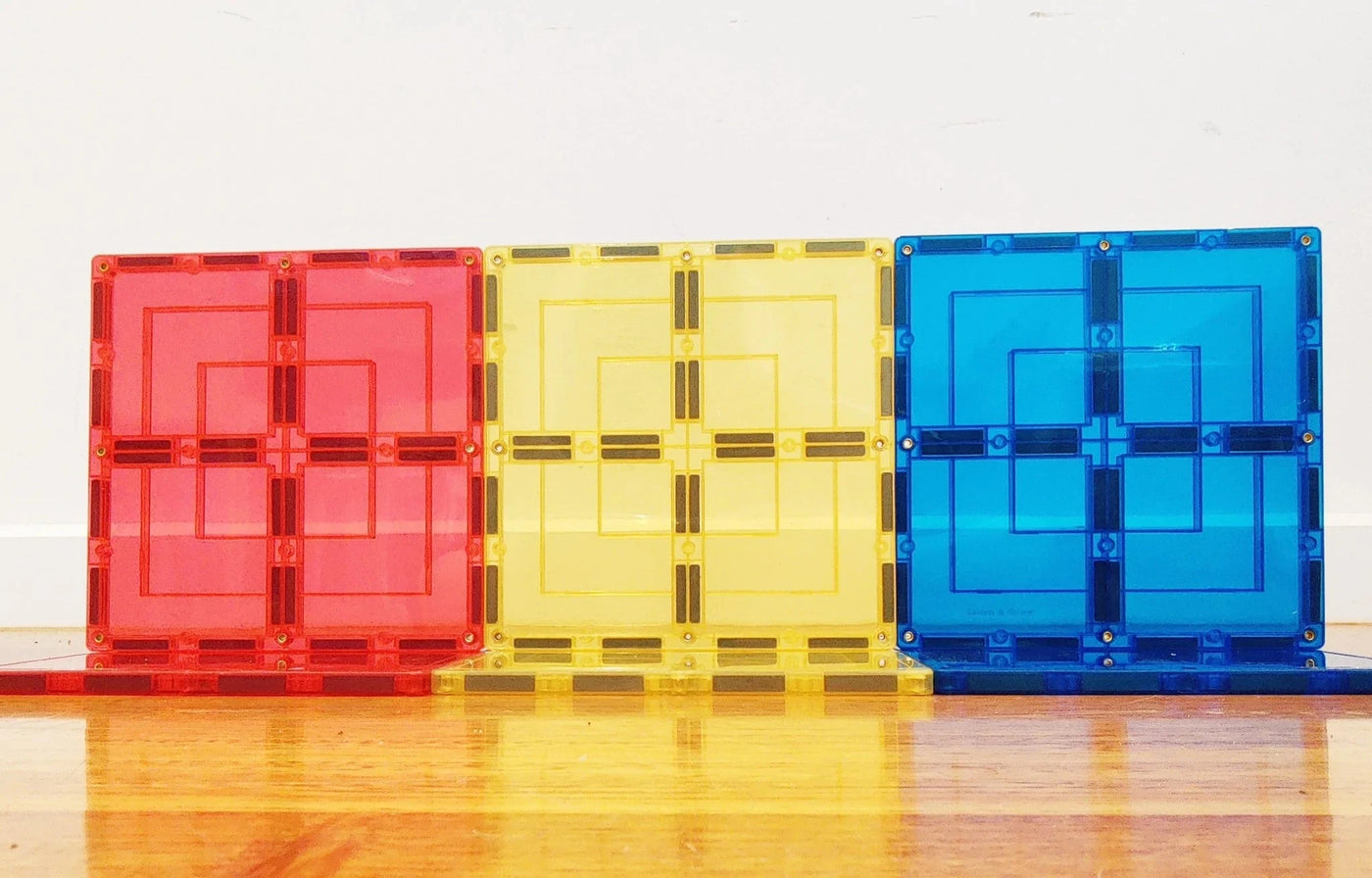 Learn & Grow Magnetic Tiles - Large Square Pack (8 Piece) by Learn & Grow - Friends of K