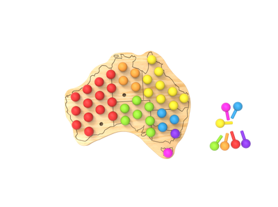 Australia Pegboard by Little Pegz - Friends of K