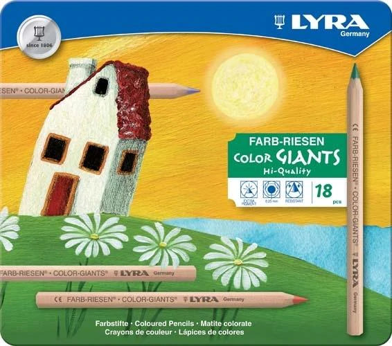 Lyra Colour Giants Pencil Set 18 in a Tin