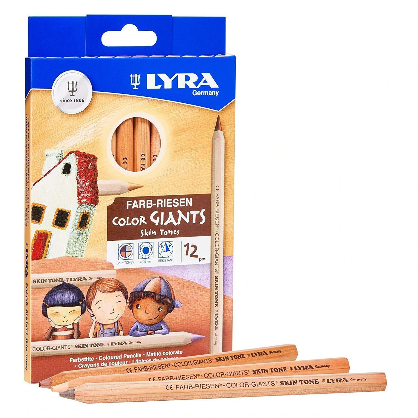 Lyra Colour Giants Skin Tones Pencil Set 12