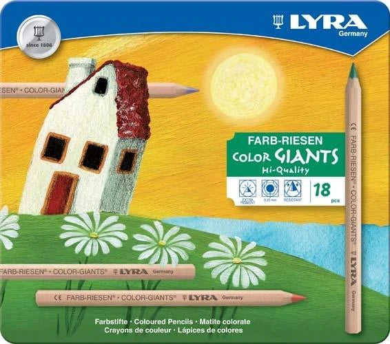 Lyra Colour Giants Pencil Set 18 in a Tin by Lyra - Friends of K