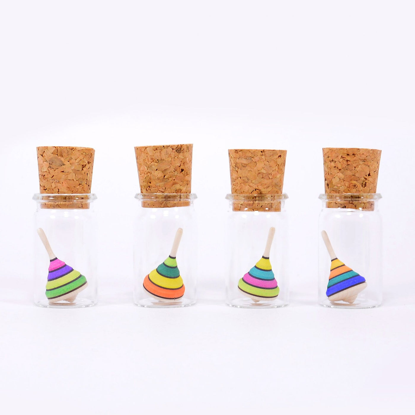 Miniature Spinning Top in Glass Harlekin by Mader - Friends of K