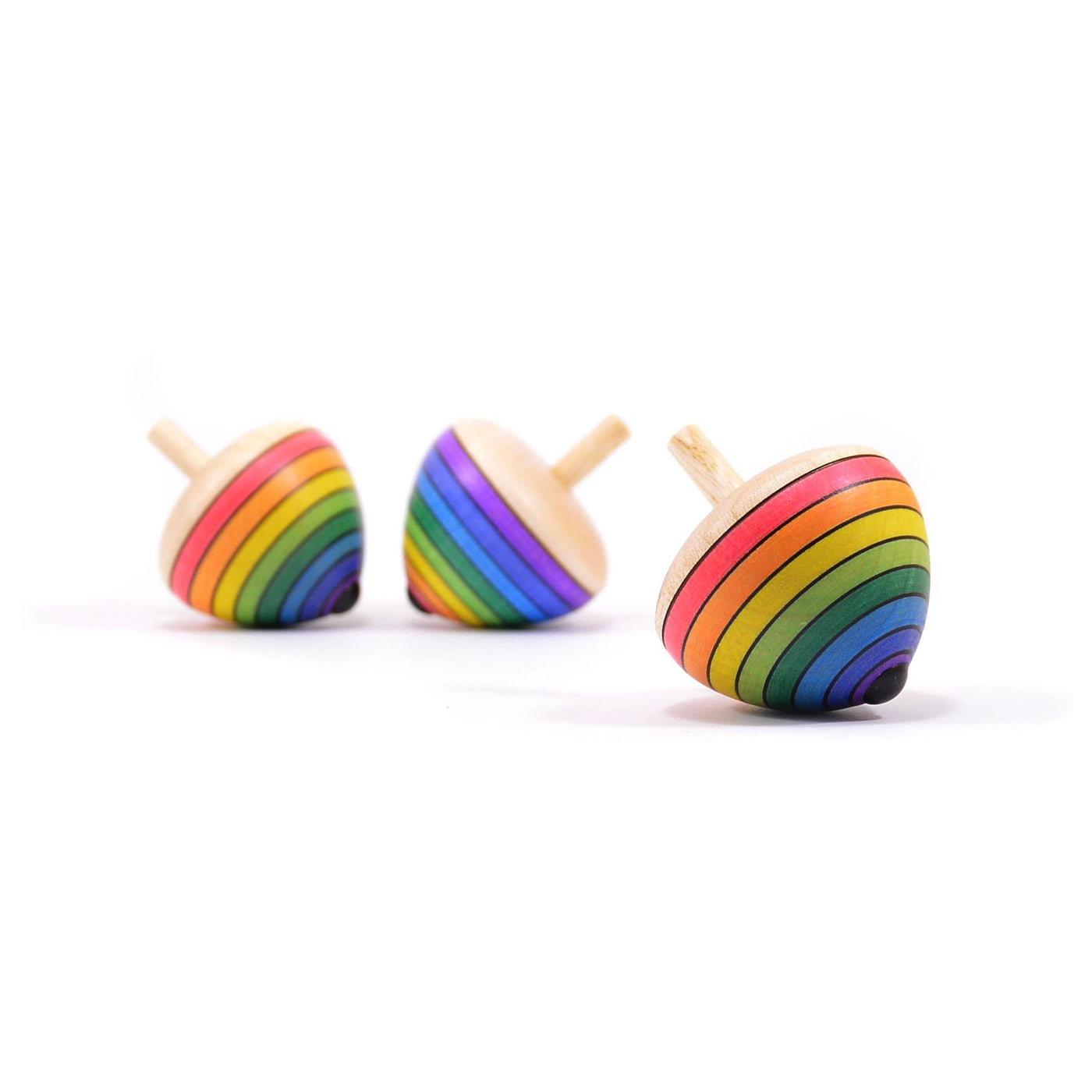 Rainbow Egg Spinning Top by Mader - Friends of K