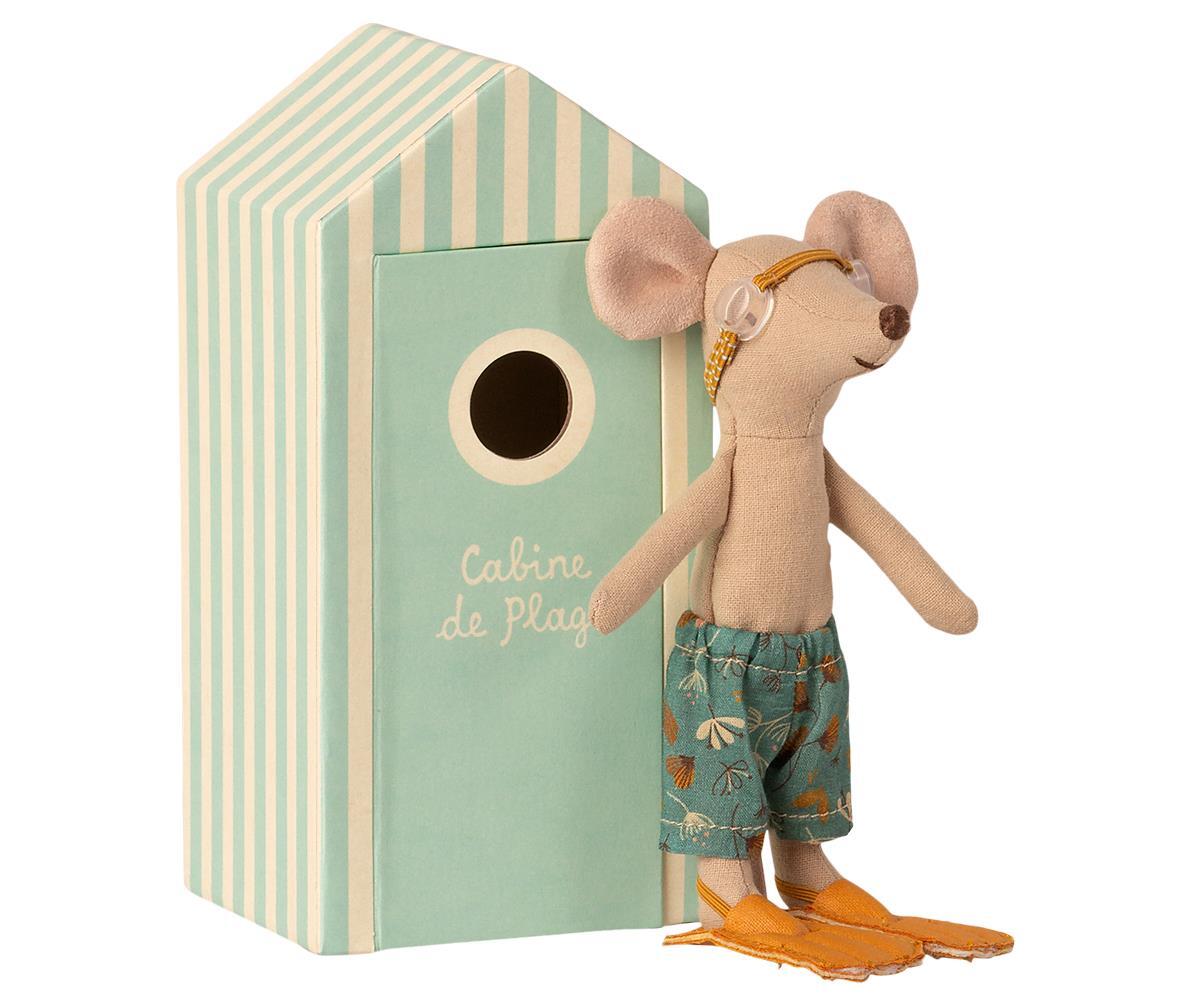 Beach Mouse Big Brother in Cabin by Maileg - Friends of K