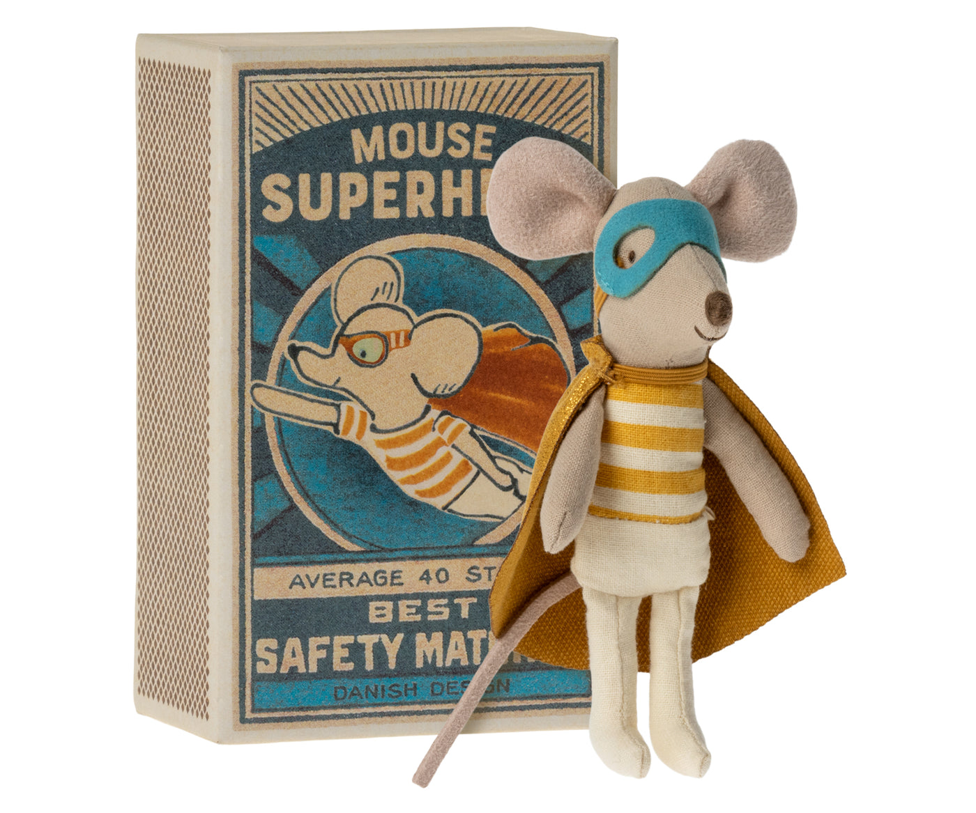 Super Hero Mouse in Matchbox by Maileg - Friends of K