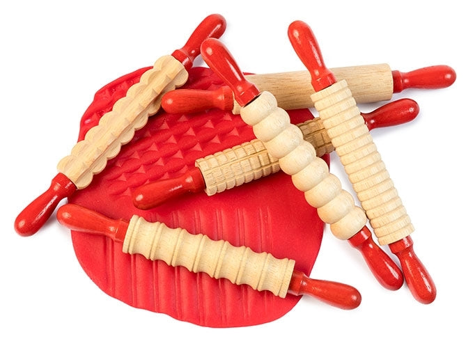 Mini Pattern Rolling Pins (set of 6) by Educational Colours - Friends of K