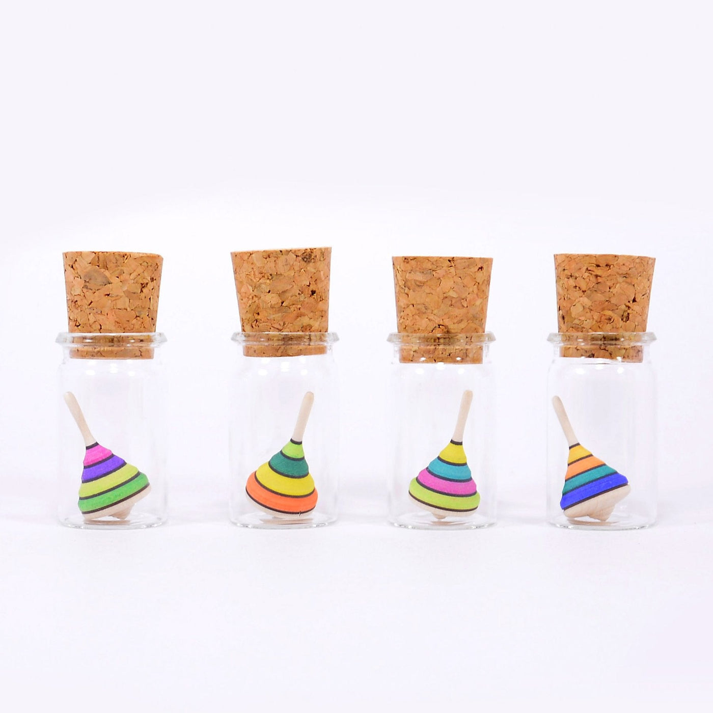 Miniature Spinning Top in Glass Harlekin by Mader - Friends of K