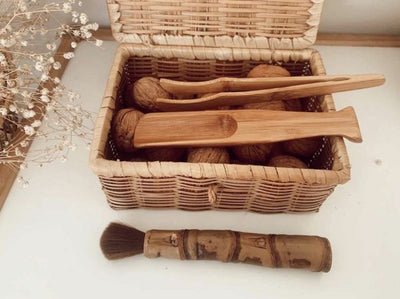 Natural Bamboo Fine Motor Tools Set by Explore Nook - Friends of K