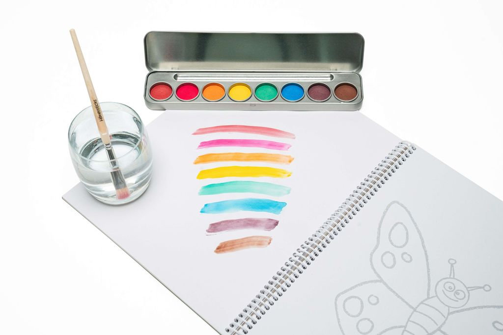 Natural Watercolour Washable Paints 8 Pack by Honeysticks - Friends of K