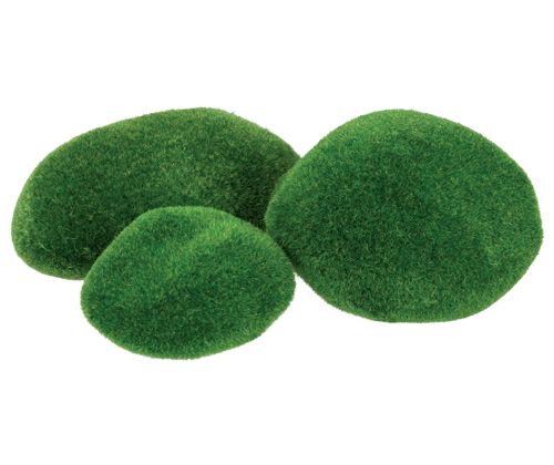 Textured Poly Stones Mossy (8 piece)