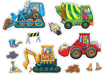 Big Wheels 4 x 8pc Jigsaw Puzzle by Orchard Toys - Friends of K