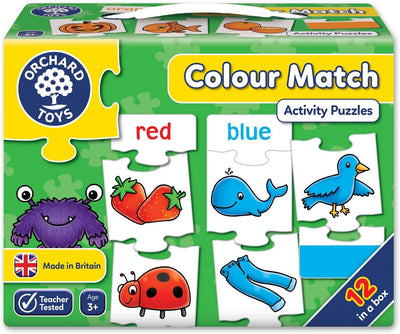 Colour Match Jigsaw Puzzle (12 piece) by Orchard Toys - Friends of K