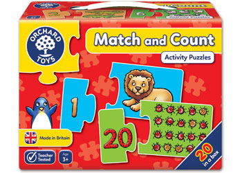 Match and Count 20pc Jigsaw Puzzle by Orchard Toys - Friends of K