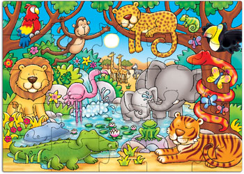 Who's in the Jungle? 25pc Jigsaw Puzzle by Orchard Toys - Friends of K