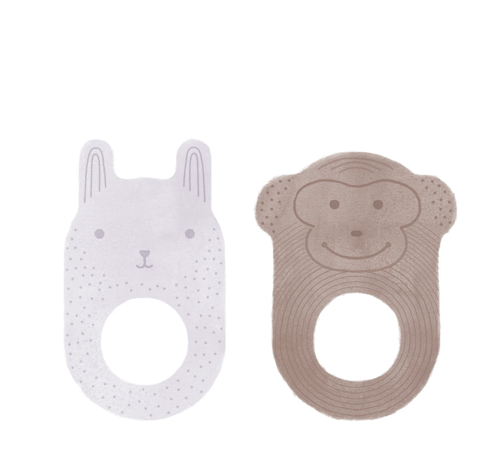 Ninka & Nelson Baby Teether 2pk by OYOY Living Design - Friends of K