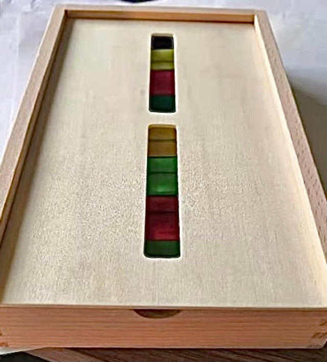 Bright Lucite Cubes (40 Piece with Tray) by Papoose - Friends of K