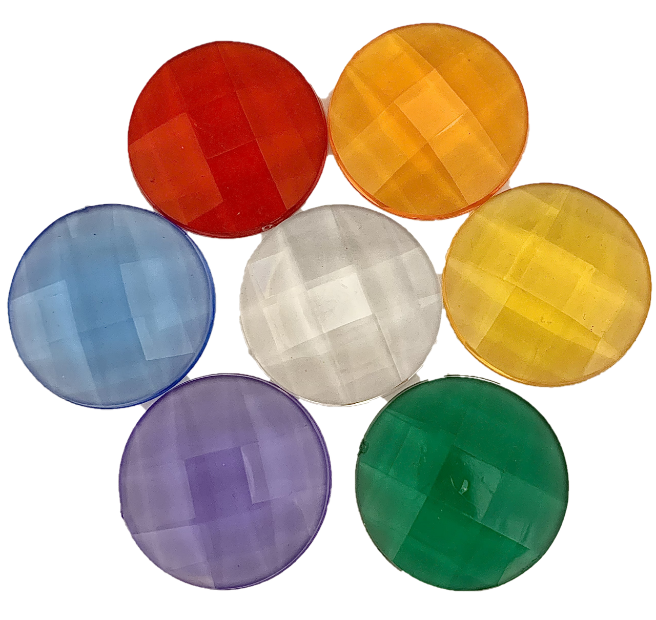 Rainbow Clear Gems (set of 14) by Papoose - Friends of K