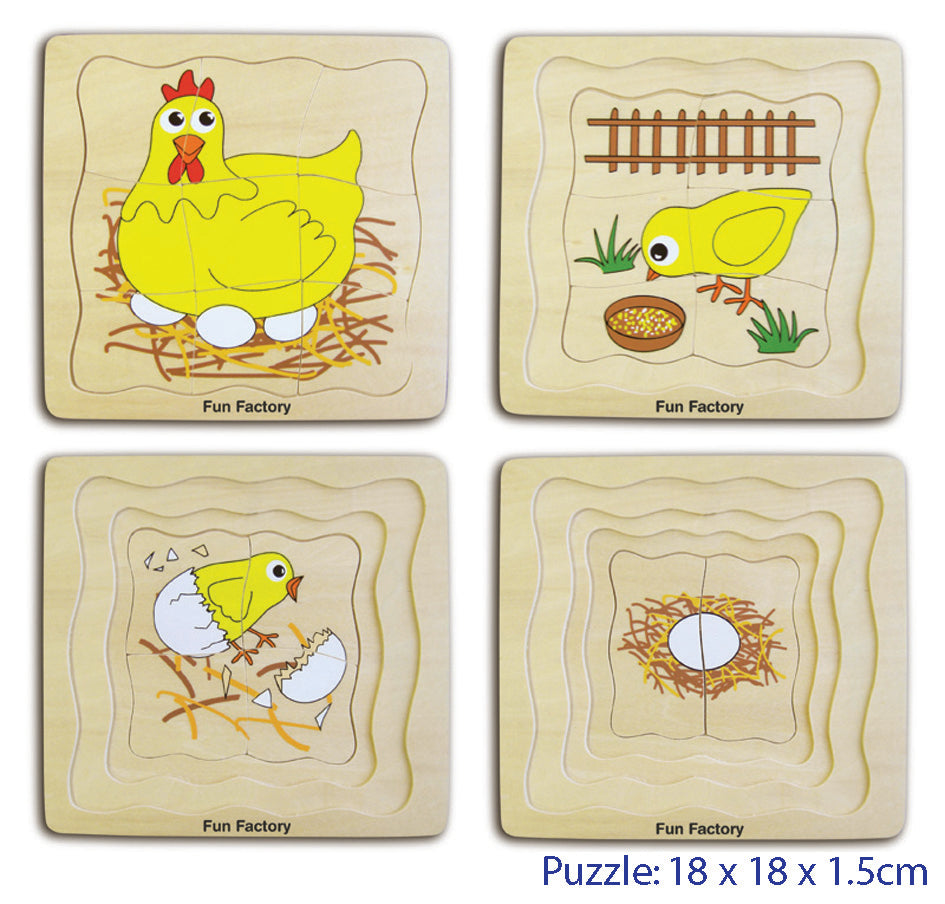 Puzzle - 4 Layers Chicken by Fun Factory - Friends of K
