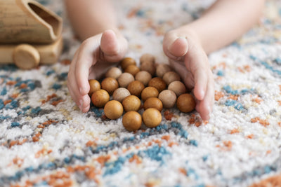 2 Tone Wooden Balls Set of 50 by QTOYS - Friends of K