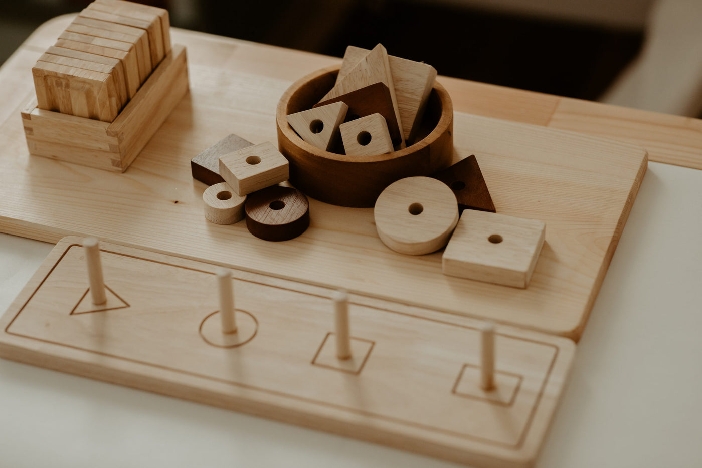 Natural Shape Sorter by QTOYS - Friends of K