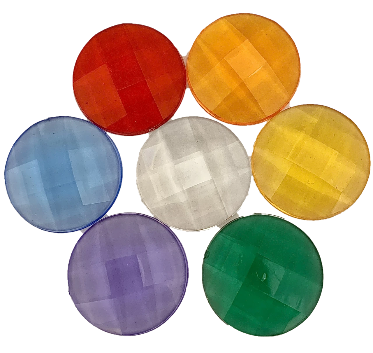 Rainbow Clear Gems (set of 14) by Papoose - Friends of K