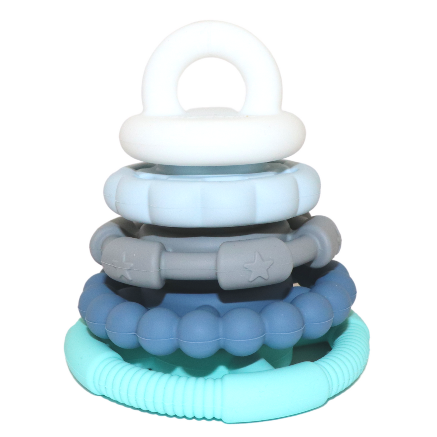 Rainbow Stacker and Teether Toy - Ocean by Jellystone - Friends of K