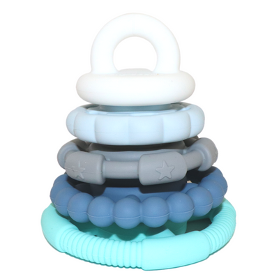 Rainbow Stacker and Teether Toy - Ocean by Jellystone - Friends of K