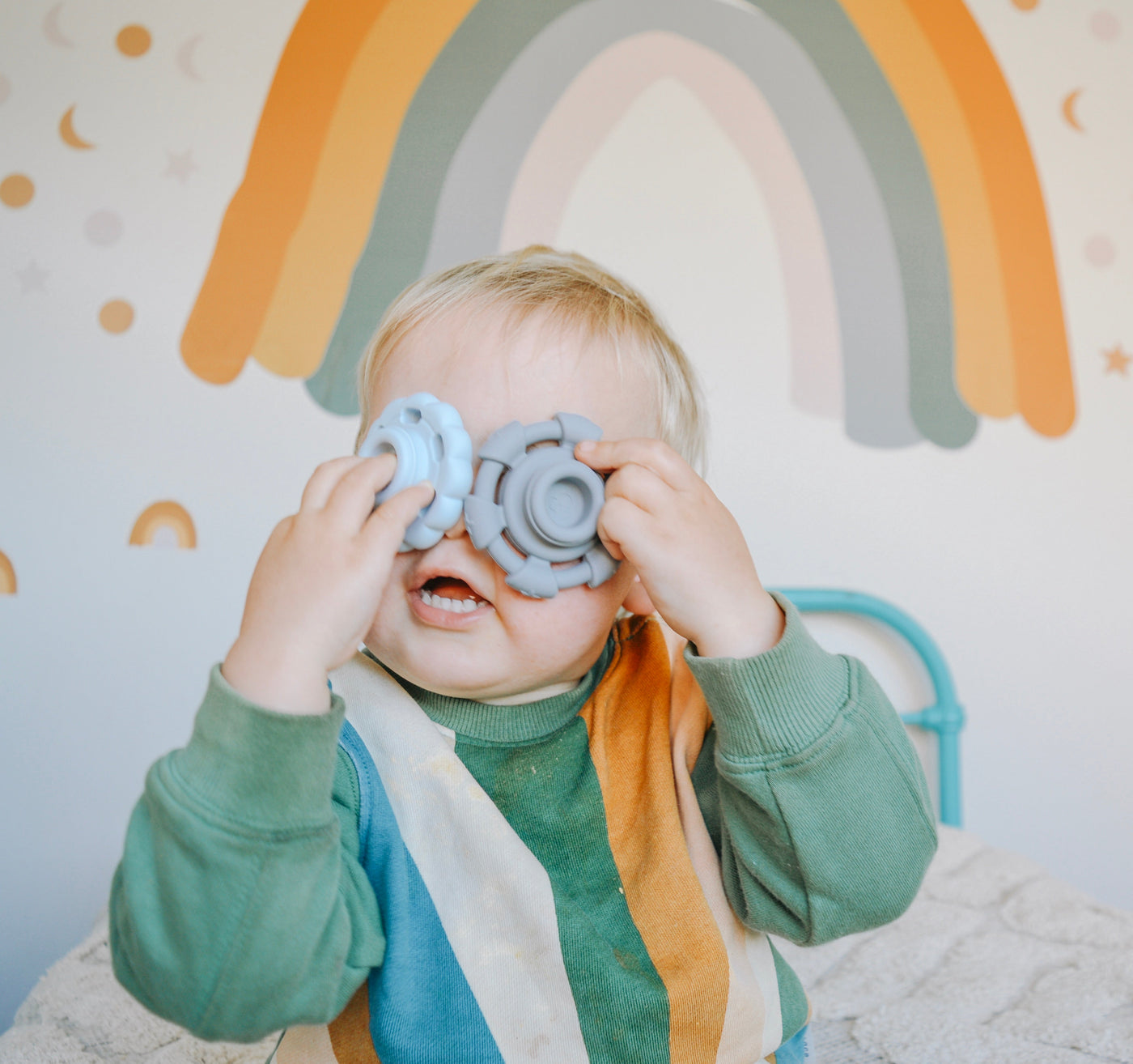 Rainbow Stacker and Teether Toy - Ocean by Jellystone - Friends of K