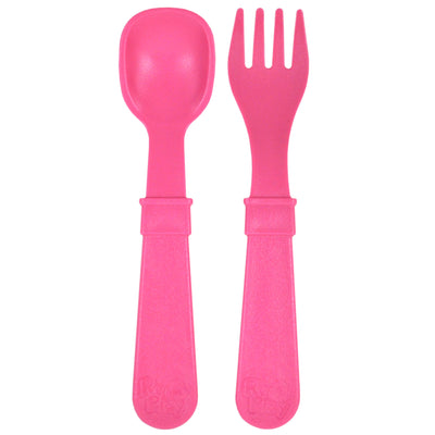Re-Play Fork & Spoon Set (assorted colours) by Re-Play - Friends of K