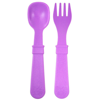 Re-Play Fork & Spoon Set (assorted colours) by Re-Play - Friends of K