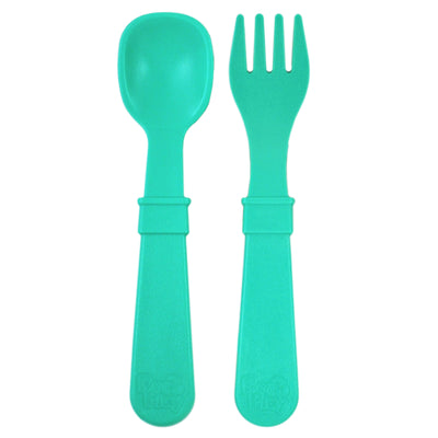 Re-Play Fork & Spoon Set (assorted colours) by Re-Play - Friends of K