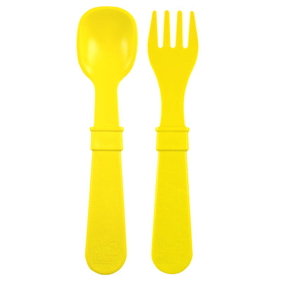 Re-Play Fork & Spoon Set (assorted colours) by Re-Play - Friends of K