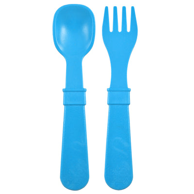 Re-Play Fork & Spoon Set (assorted colours) by Re-Play - Friends of K